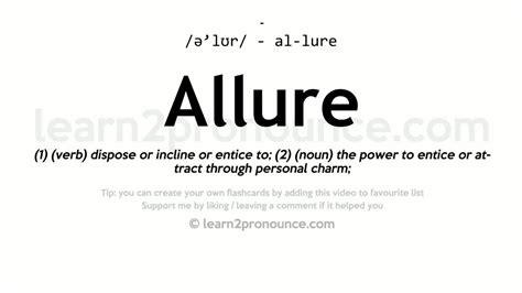 what allure means.